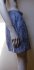 Gonna in lino azzurro