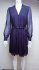 Abito camicia in seta blu