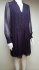 Abito camicia in seta blu