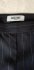Pantaloni sigaretta blu gessato