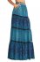 Gonna lunga in seta blue