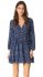 Abito in seta blue con ruches