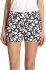 Shorts bianco e nero ricamato