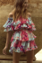 Abito in chiffon fucsia