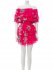 Abito in chiffon fucsia