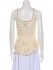 Top in pizzo ecru