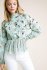 Blusa a fiori verde