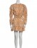 Abito animalier beige