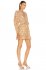 Abito animalier beige