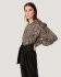 Top in seta leopardato