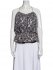 Top multicolor seta e lurex