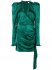 Abito in seta jacquard verde