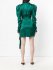 Abito in seta jacquard verde