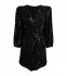 Abito nero con glitter