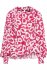 Blusa in seta animalier