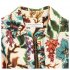 Camicia in lino a fiori