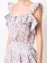 Abito in cotone e lurex