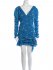 Abito drappeggiato blue
