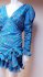 Abito drappeggiato blue