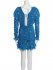 Abito drappeggiato blue