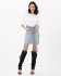 Gonna in denim con bottoni