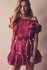 Abito in cotone bordeaux