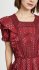Abito in cotone bordeaux