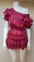 Abito in cotone bordeaux