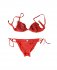 Bikini a triangolo color arancio