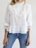 Blusa in cotone con pizzo
