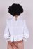 Blusa in cotone con pizzo