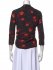 Top a fiori con scollo a V