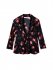 Top a fiori con scollo a V