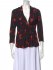 Top a fiori con scollo a V