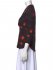 Top a fiori con scollo a V