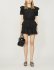Abito nero con ruches
