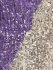 Abito in paillettes viola e avorio