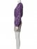 Abito in paillettes viola e avorio