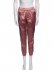 Pantaloni rosa in acetato