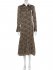Abito maxi leopardato