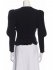 Top nero con spalle imbottite