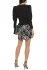 Top nero con spalle imbottite