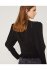 Top nero con spalle imbottite