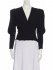 Top nero con spalle imbottite