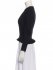 Top nero con spalle imbottite