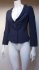 Blazer nero in misto seta