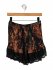 Shorts plissè con pizzo