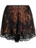 Shorts plissè con pizzo