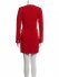 Abito blazer rosso con cutout