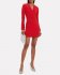 Abito blazer rosso con cutout